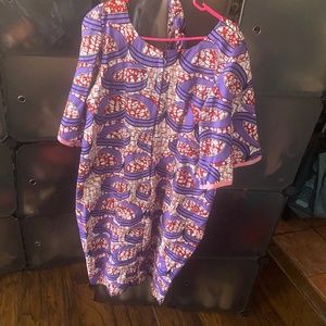 Dress with matching mask because we are still in Covid .